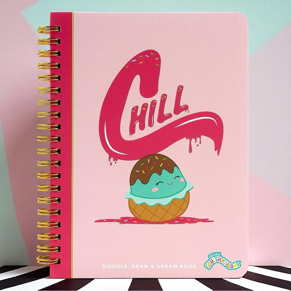 Squishmallows “Chill” Doodle, Draw & Dream Activity Book Pink New Sealed